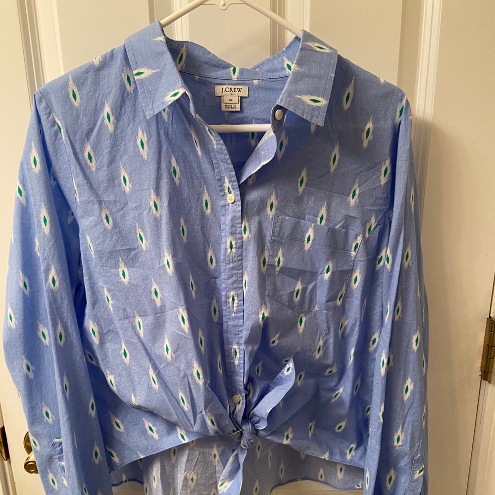 J.Crew Tie-front Shirt